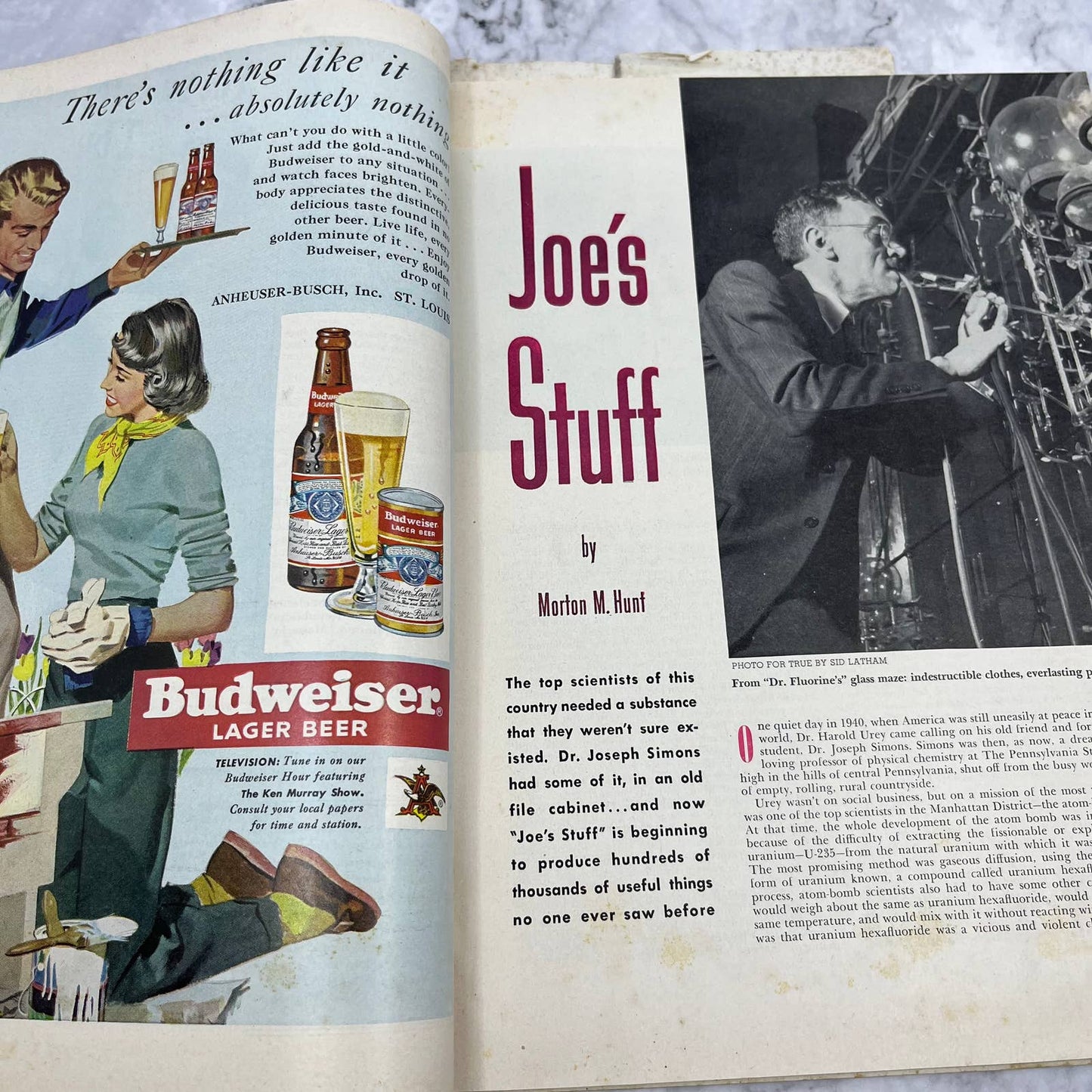 1950 May TRUE MAGAZINE Joe's Stuff Morton M. Hunt TJ3