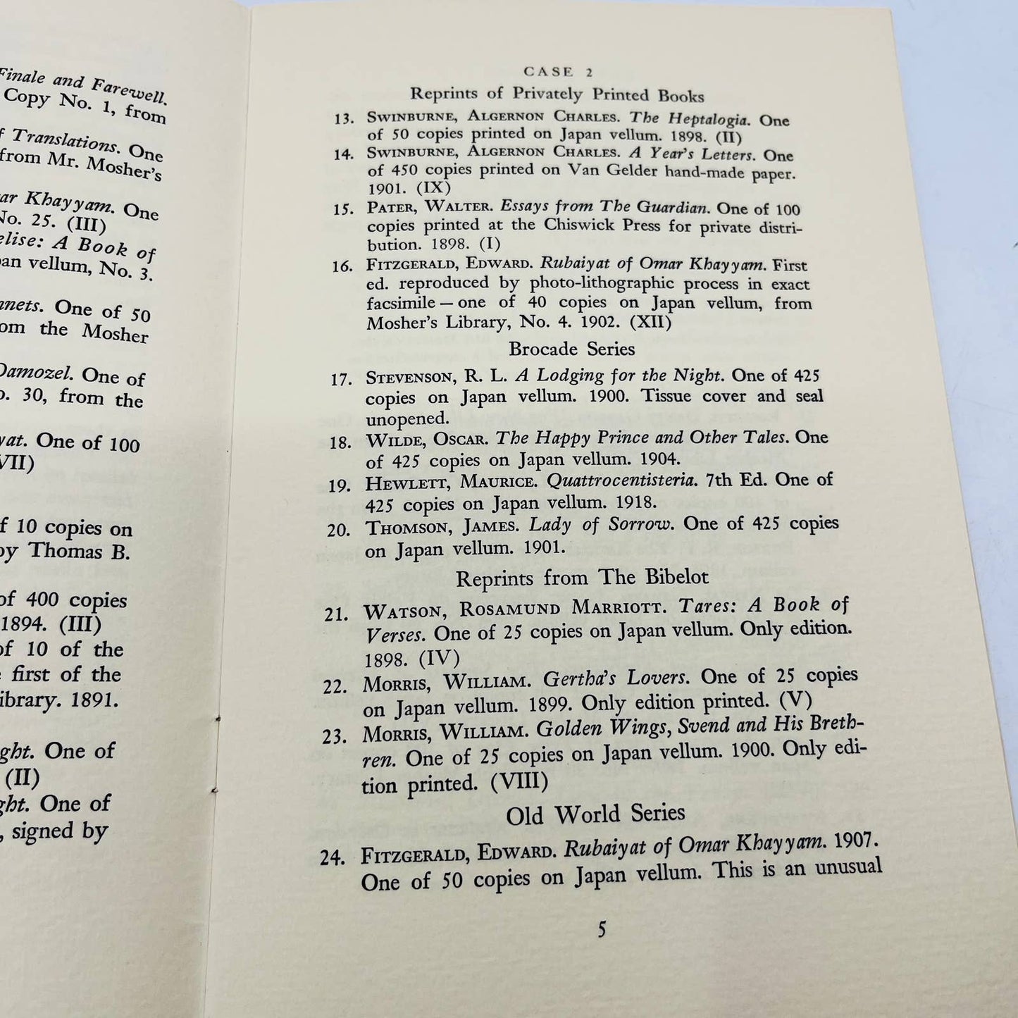 1967 Exhibition of Books Thomas Bird Mosher Norman H. Strouse Philadelphia PA C7