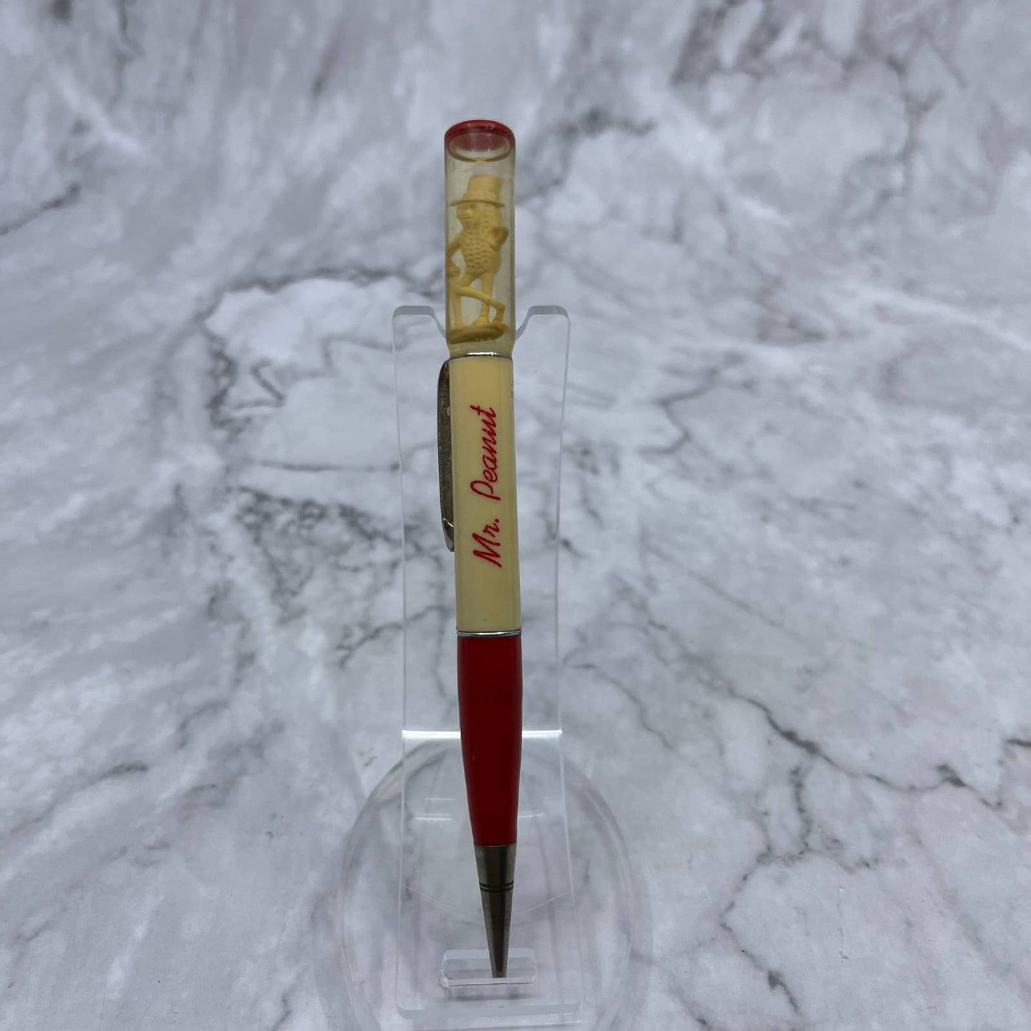 Vintage Mechanical Pencil Mr. Peanut Celluloid Floater SE7