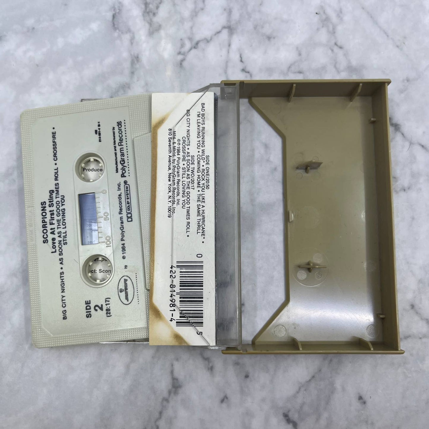 The Scorpions Love at First Sting 1984 Cassette Tape Mercury Records TI8-2