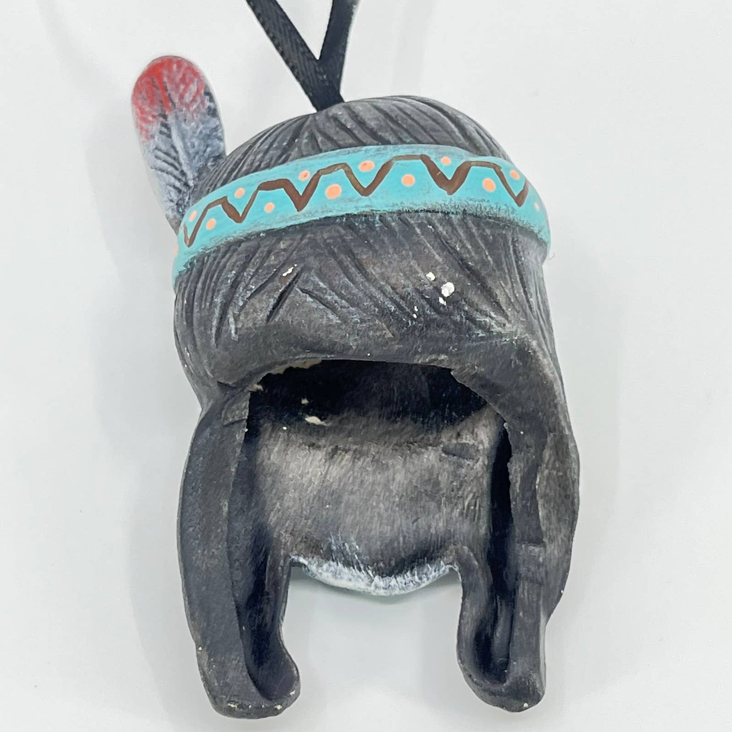Vintage Native American Indian Girl Christmas Tree Ornament SC9