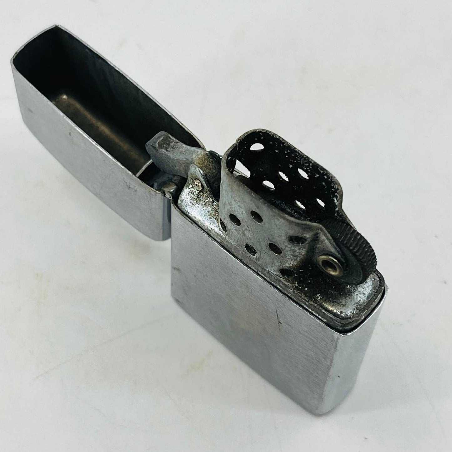 Vintage ZIPPO Style Brushed Metal ATC Japan Metal Lighter SA8