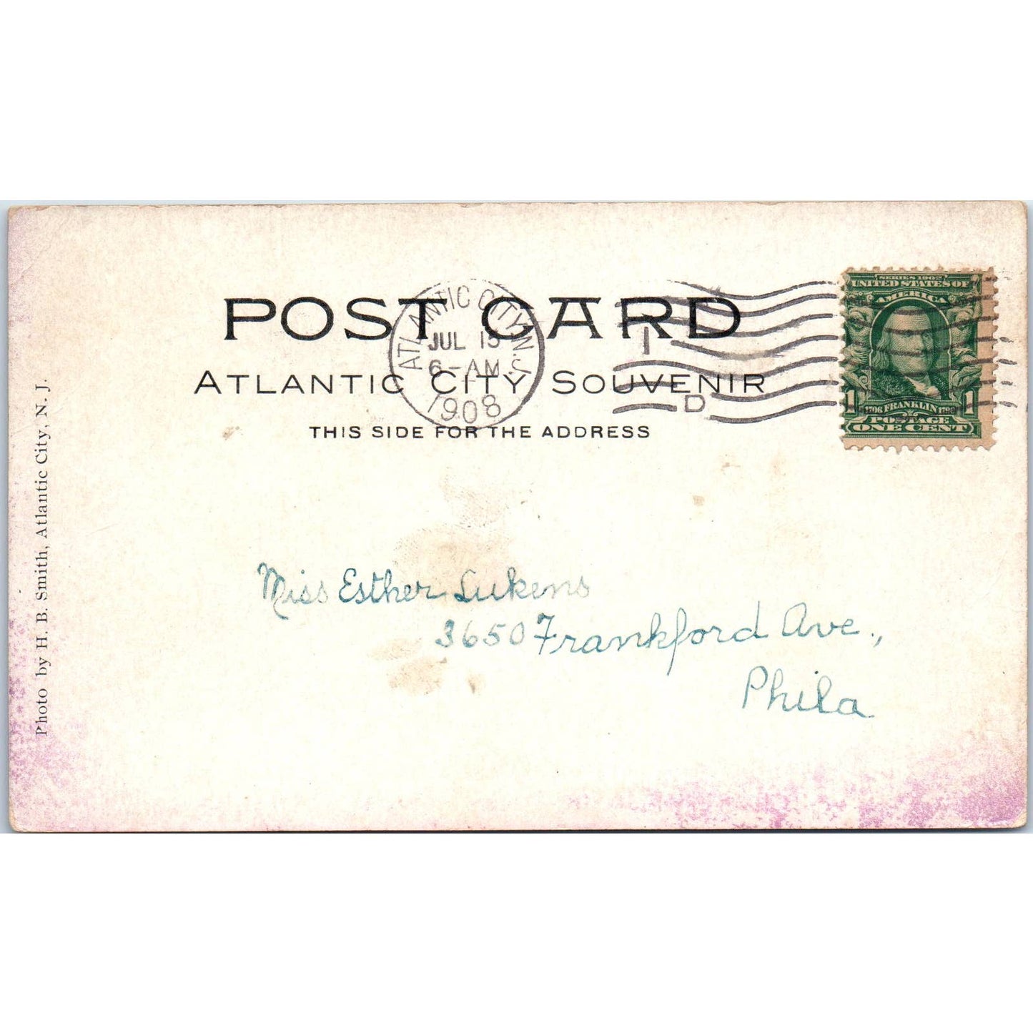 Sand Artist on the Beach 1908 Atlantic City NJ Original Postcard TK1-25
