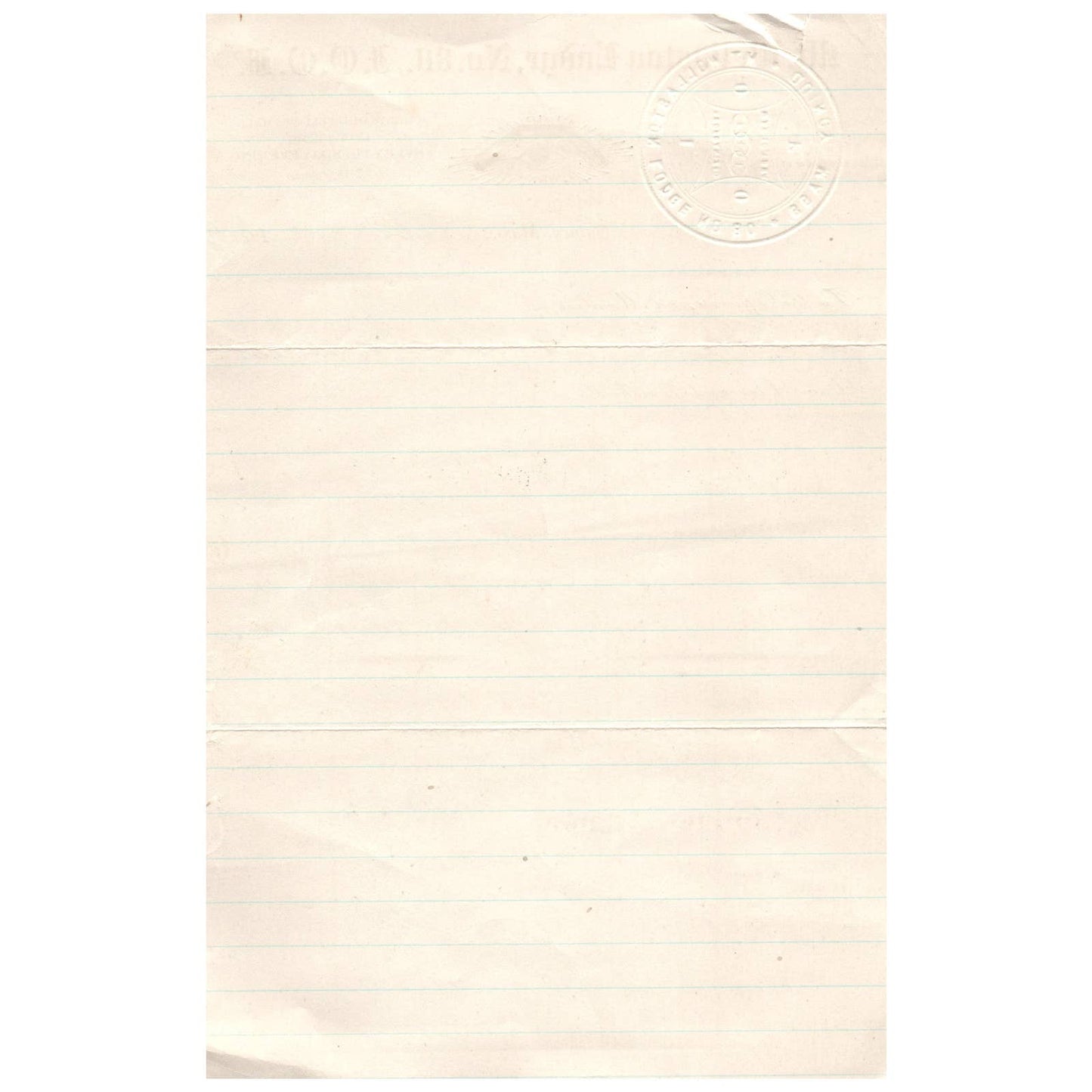 1924 Mt. Wollaston Lodge No 80 IOOF Letterhead Quincy MA AD1