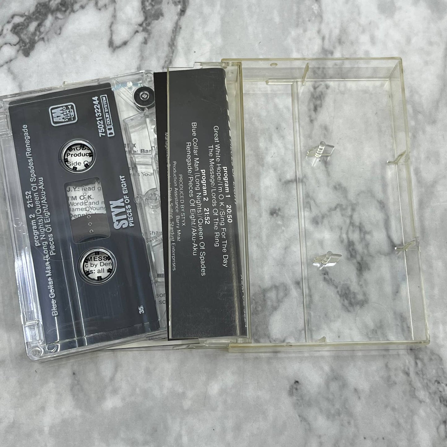 Styx Pieces Of Eight 1978 A&M Cassette Tape TH5-37