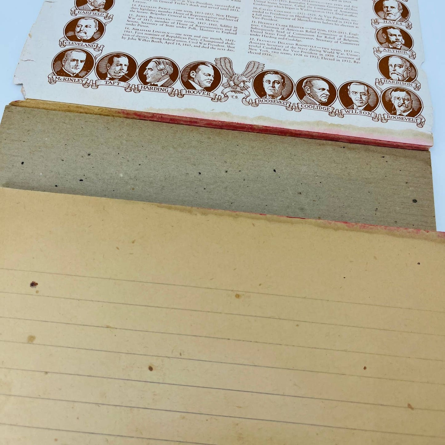 Vintage 1930's Coca-Cola Sports School Essay Lined Paper Note Pad / Notebook C3