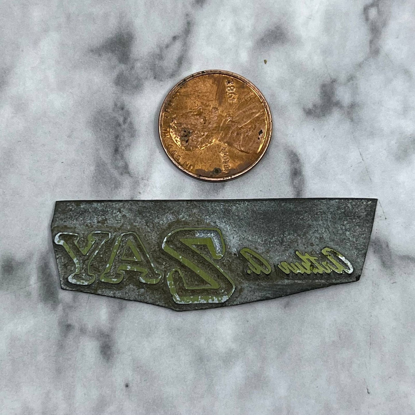 Vintage Printing Letterpress Printers Block Plate Arthur A. Zay TJ510