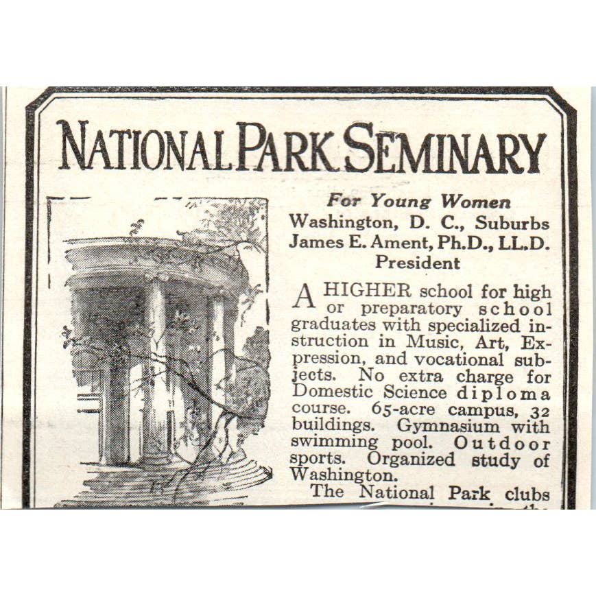 c1920 Harper's Ad - The Tome School Murray Peabody Brush Port Deposit MD EA3-1