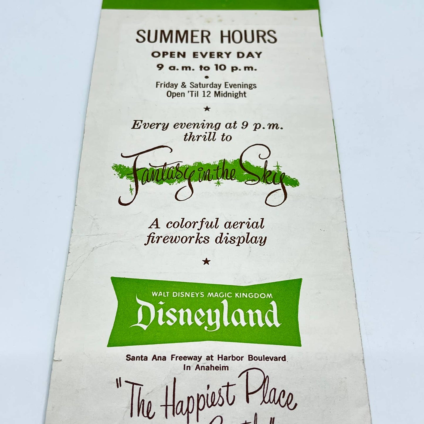 Original 1950s Disneyland Brochure Dumbo Ticket Book SC6