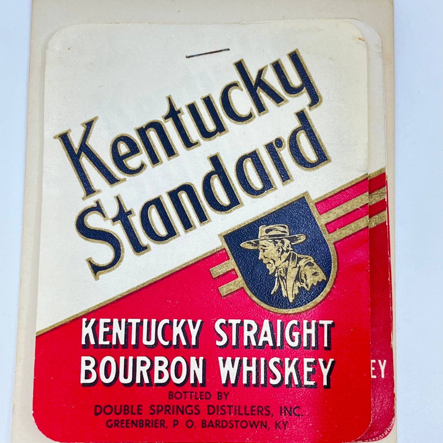 Kentucky Standard Bourbon Whiskey Label Set of 8 Double Springs Greenbrier KY