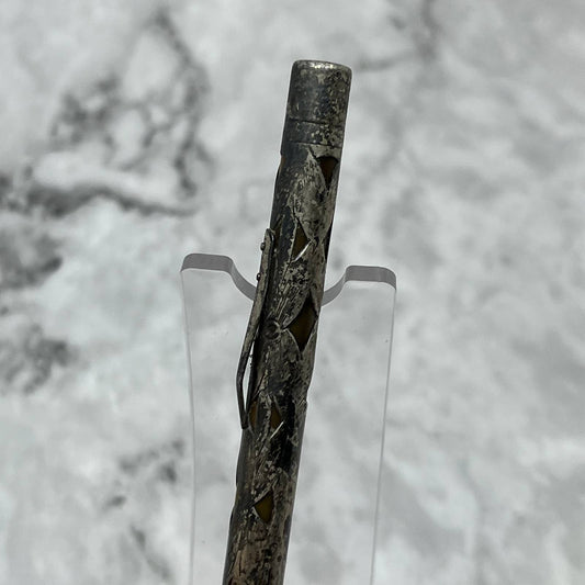 Antique Waterman's Mechanical Pencil Sterling Silver Filagree Over Brass SA2