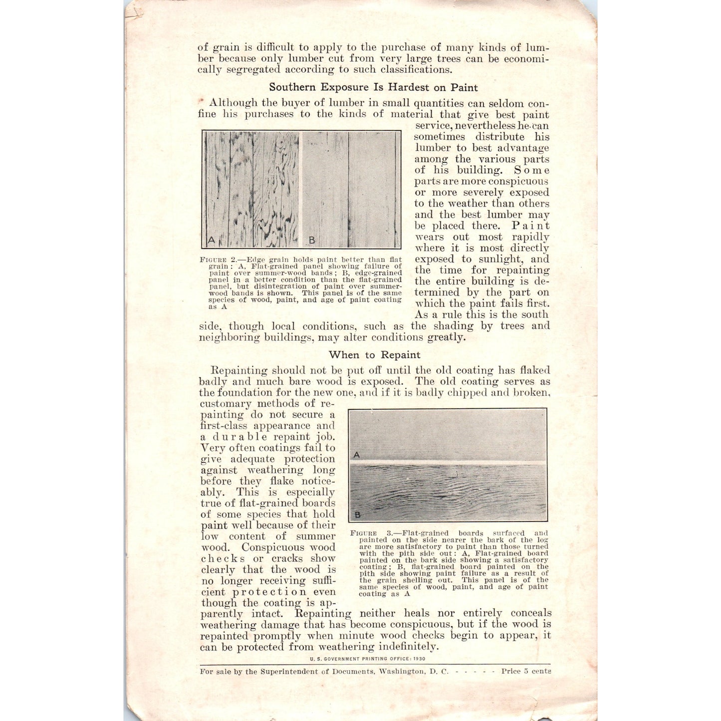 1930 Why Some Wood Surfaces Hold Paint Longer Than Others Leaflet D24