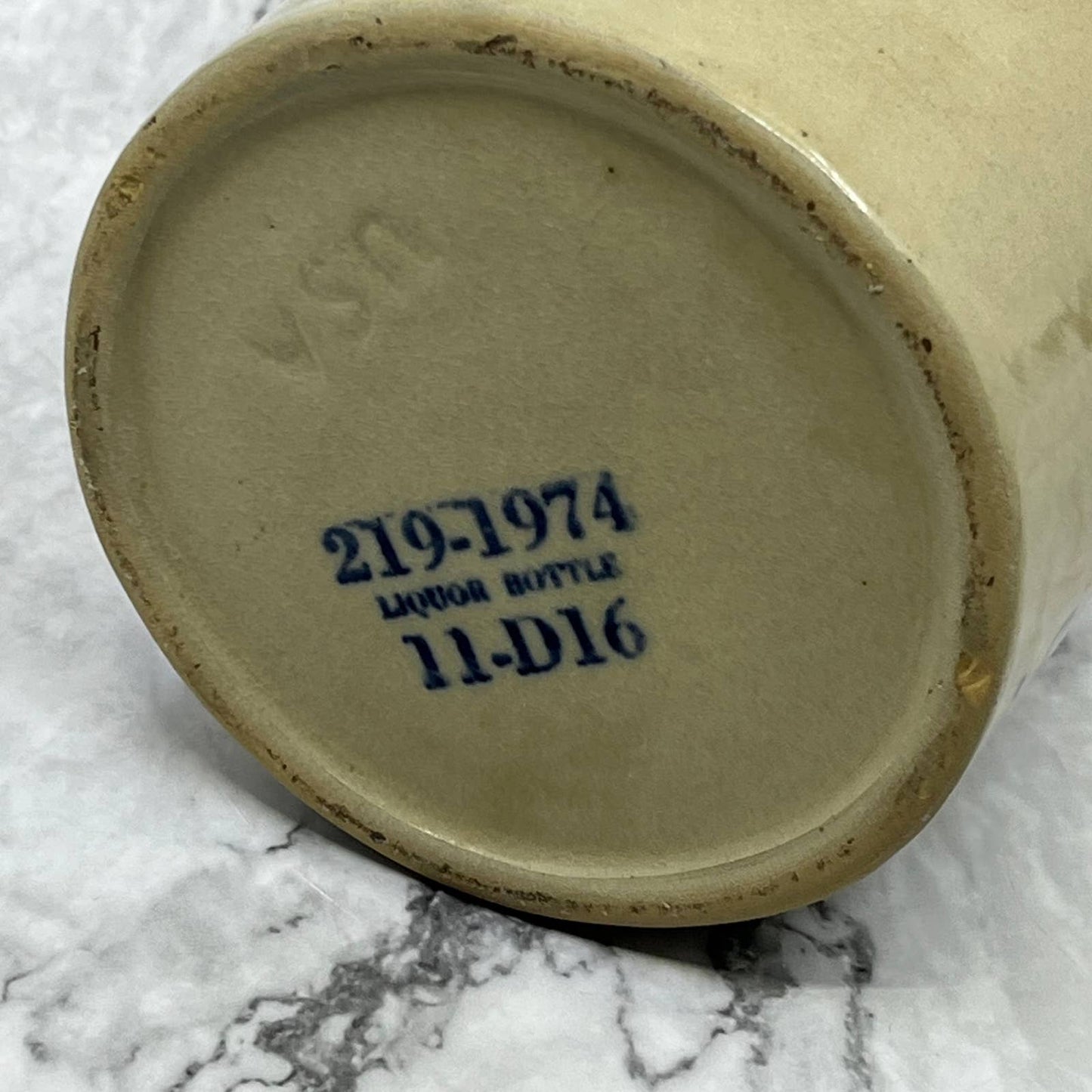 1960s McCormick Platte Valley Whiskey Bottle Ceramic Stoneware Pint Jug 6.5" TJ8