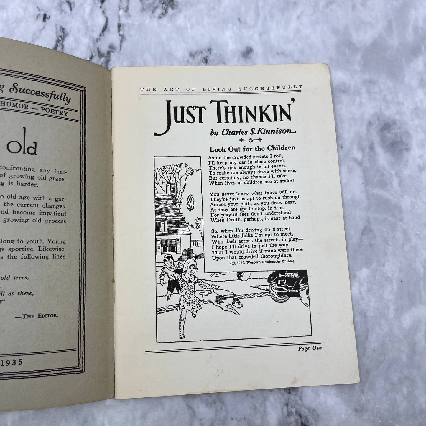 1935 Sept The Art of Living Successfully A Digest of Wit and Wisdom Booklet TH1