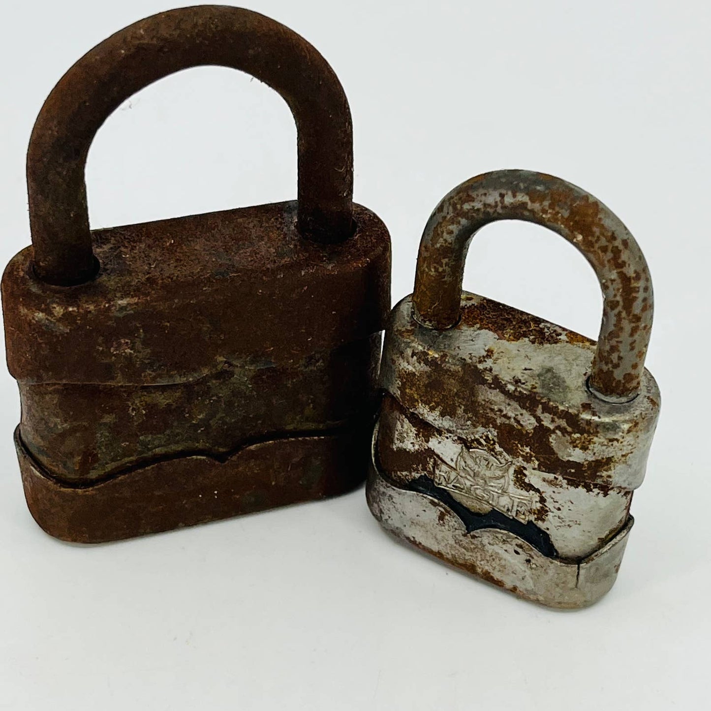 Set of 2 Vintage Locks Padlock Eagle NO KEYS TC2