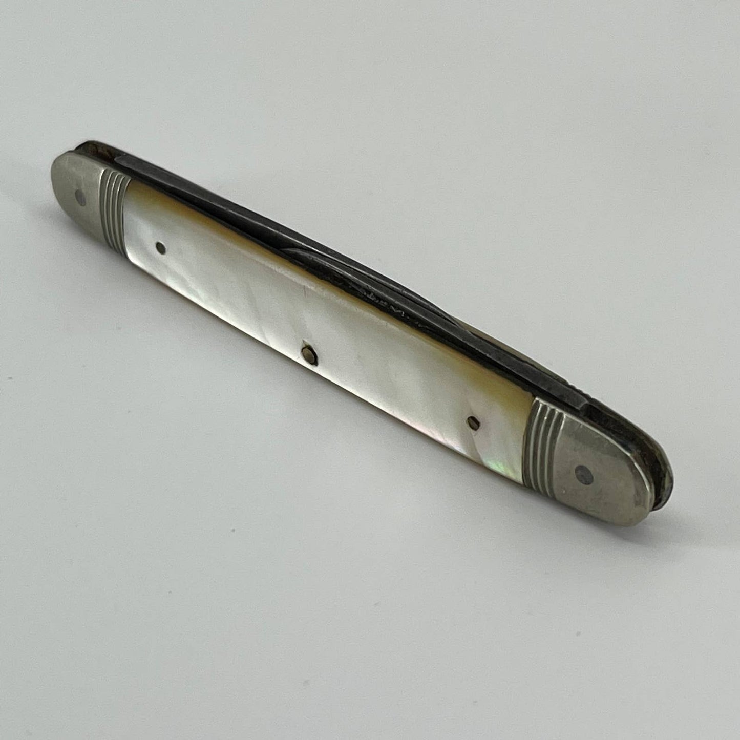 Vintage HERMS GERMANY 2-Blade Equal End Senator Pocket Knife Mother of Pearl SA1