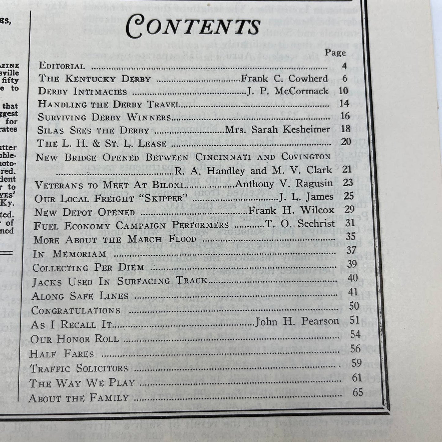 1929 May L&N Railroad Louisville Nashville Employee Magazine Kentucky Derby TH7