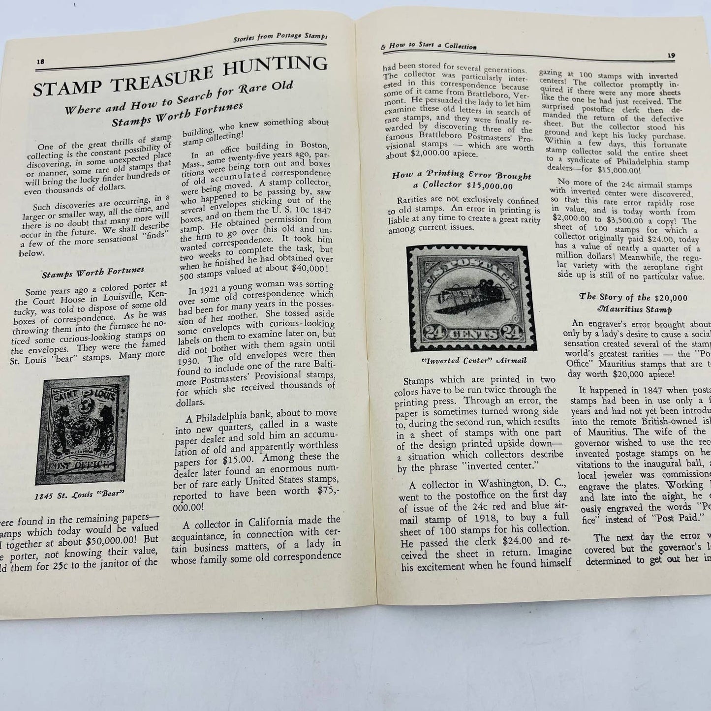 1947 Stories from Postage Stamps Collecting Booklet H.E. Harris & Co. TB6