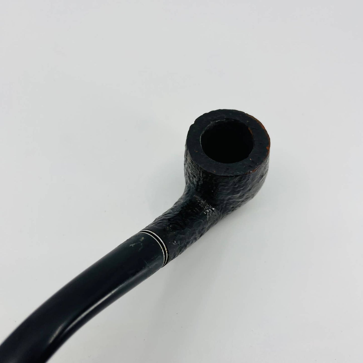 Vintage Medico Cavalier Rusticated Imported Briar Bent Estate Smoking Pipe 6”