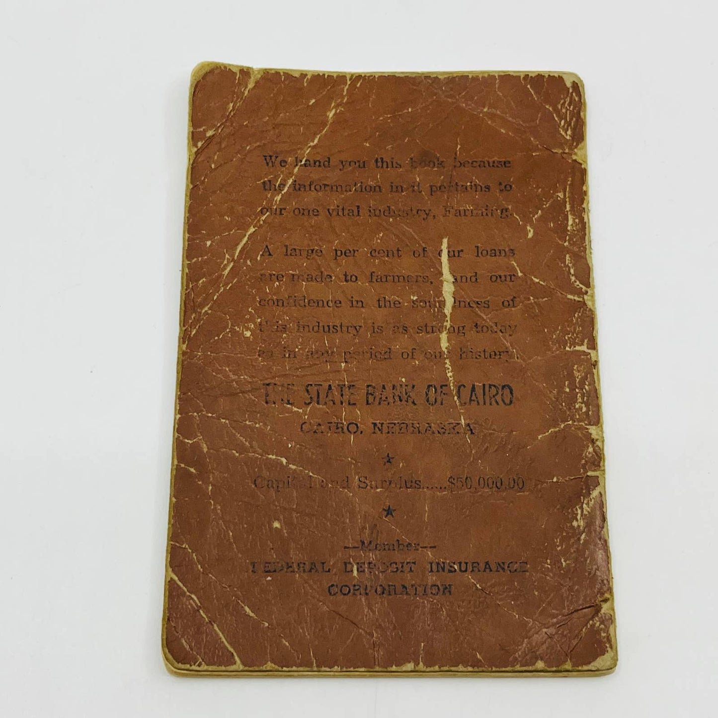 1914 Handbook For the Busy Farmer Columbus Nebraska State Bank of Cairo SA7
