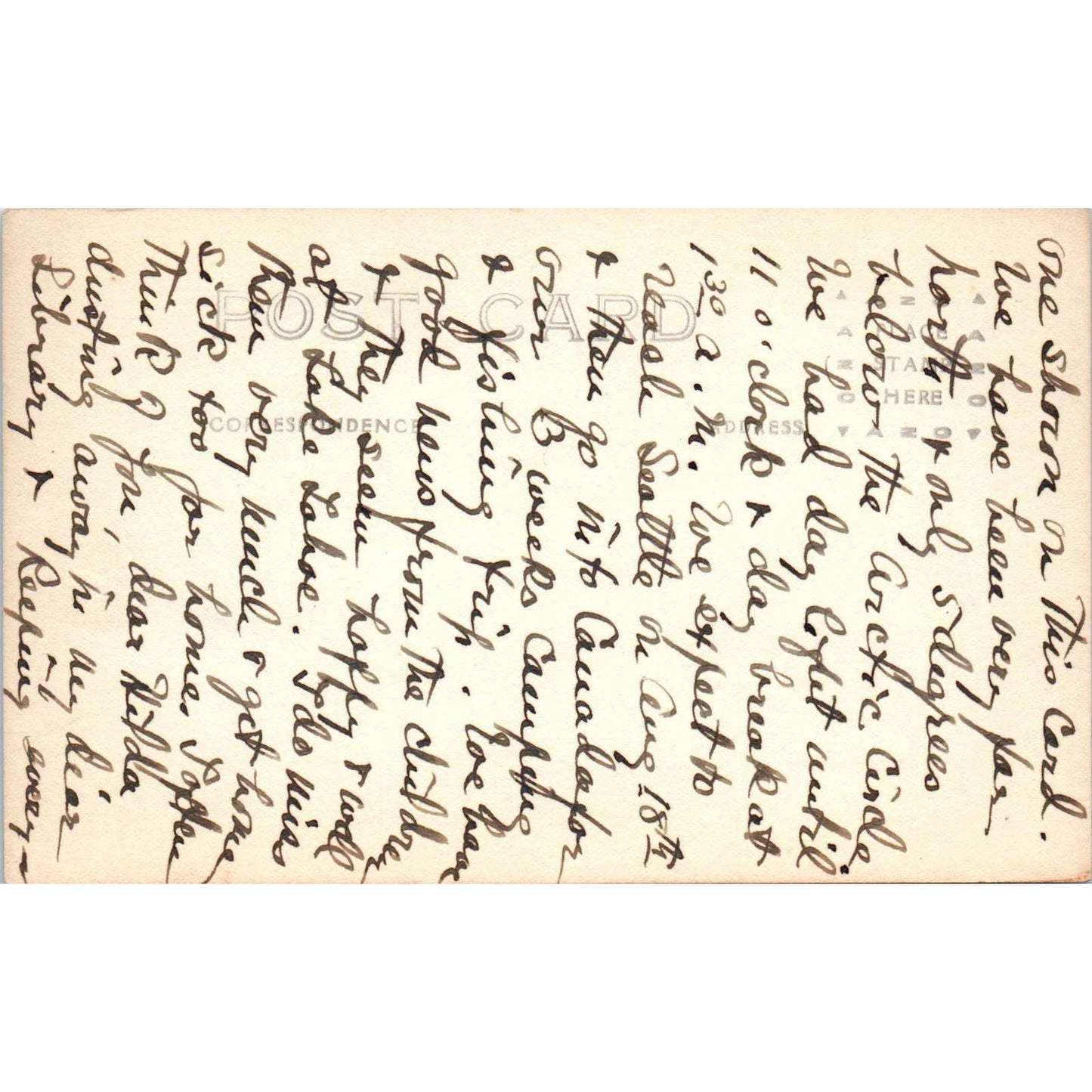 View of Mendenhall Glacier RPPC Alaska Original Postcard TK1-30