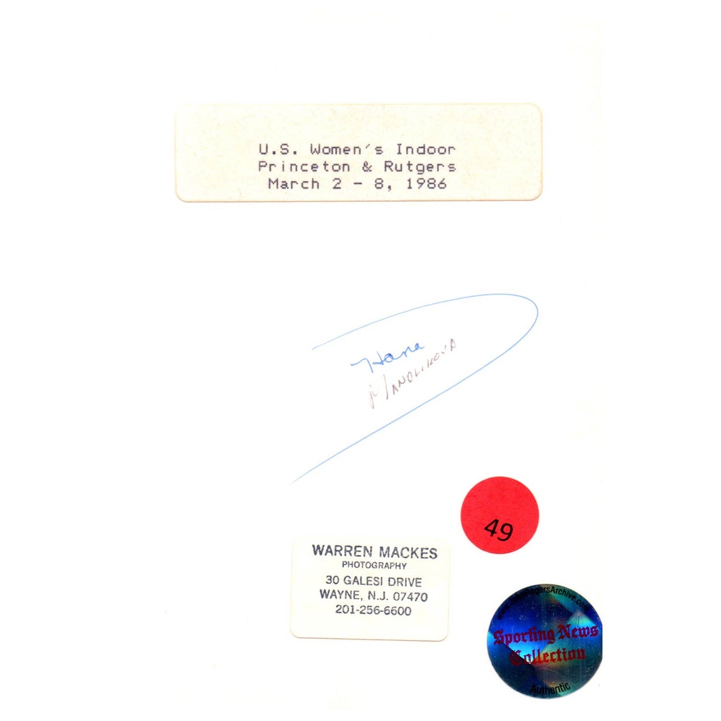 1986 Original Press Photo Women's Tennis Hana Mandlikova US Indoor ~5x7" AD2-6