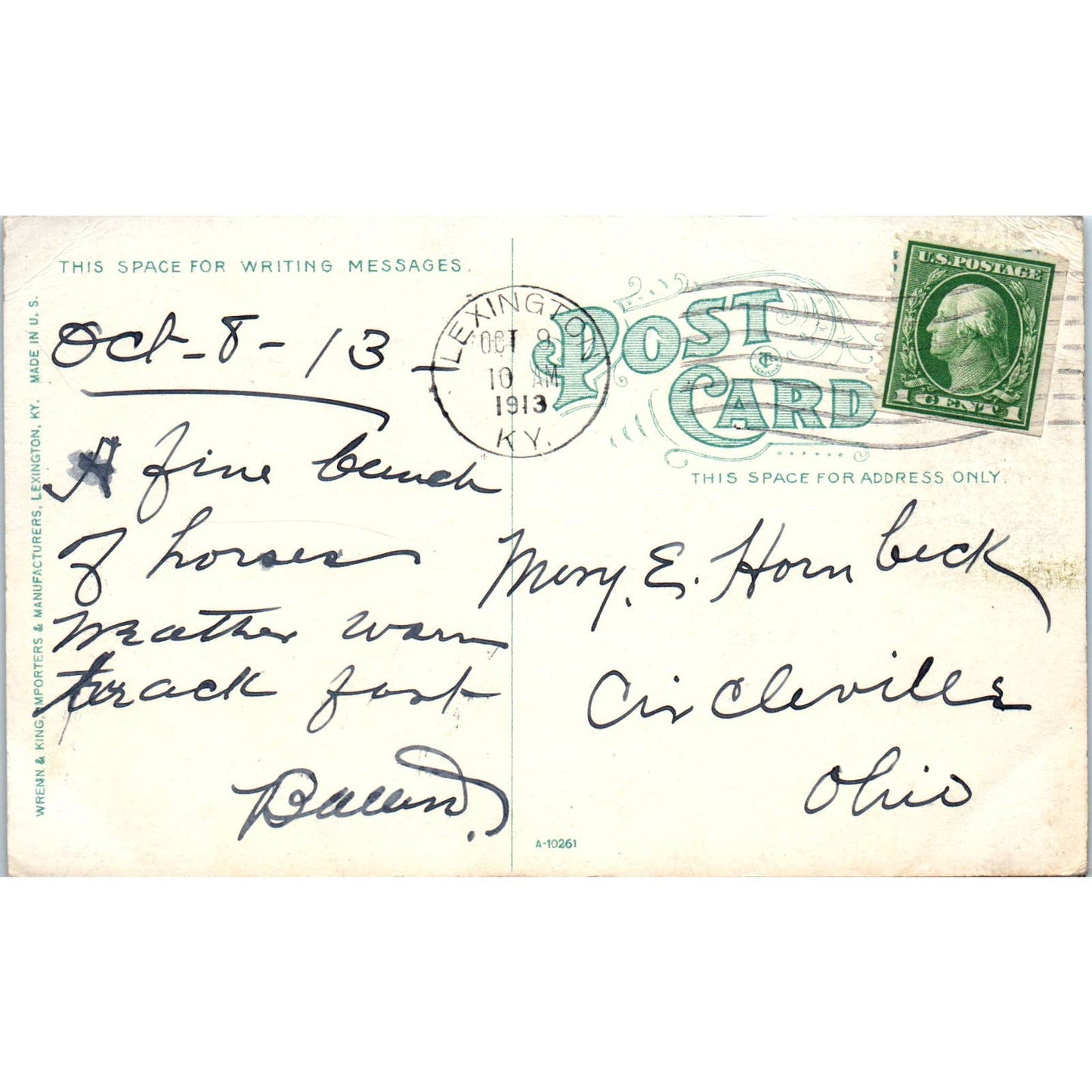 Ashland Homestead of Henry Clay 1913 Original Postcard TK1-P1