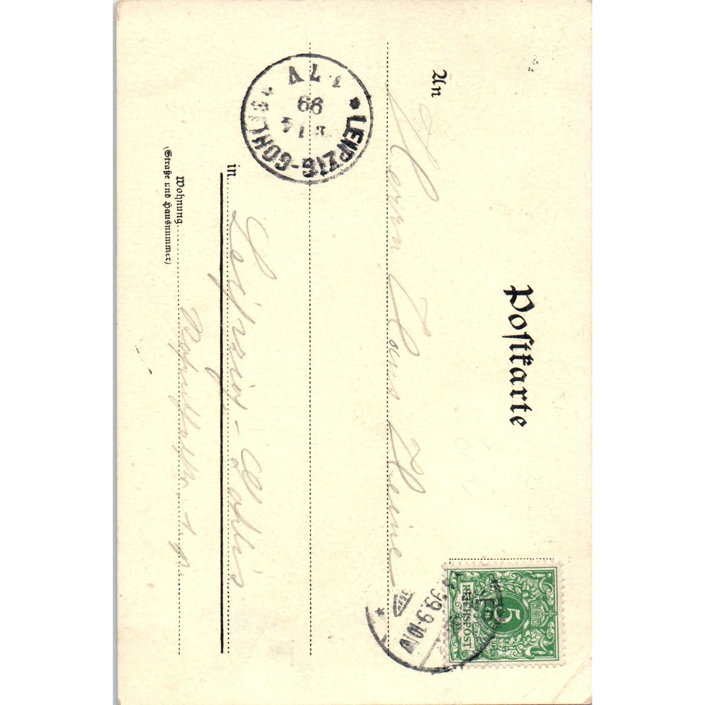 1899 German Boy in Lederhosen Hiking In the Mountains Original Postcard P2-1