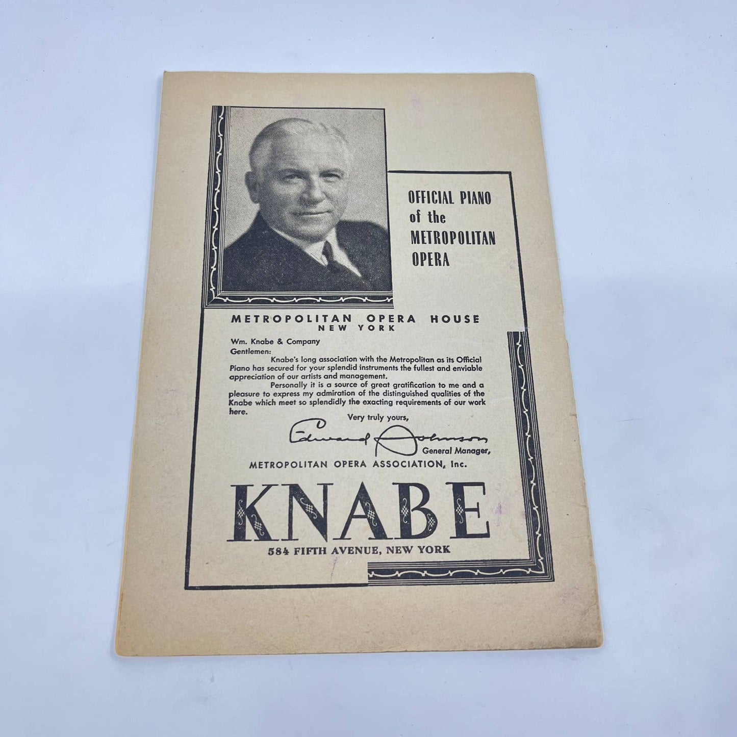 c1910 Metropolitan Opera Grand Opera Program LA TRAVIATA Libretto Playbill TE9