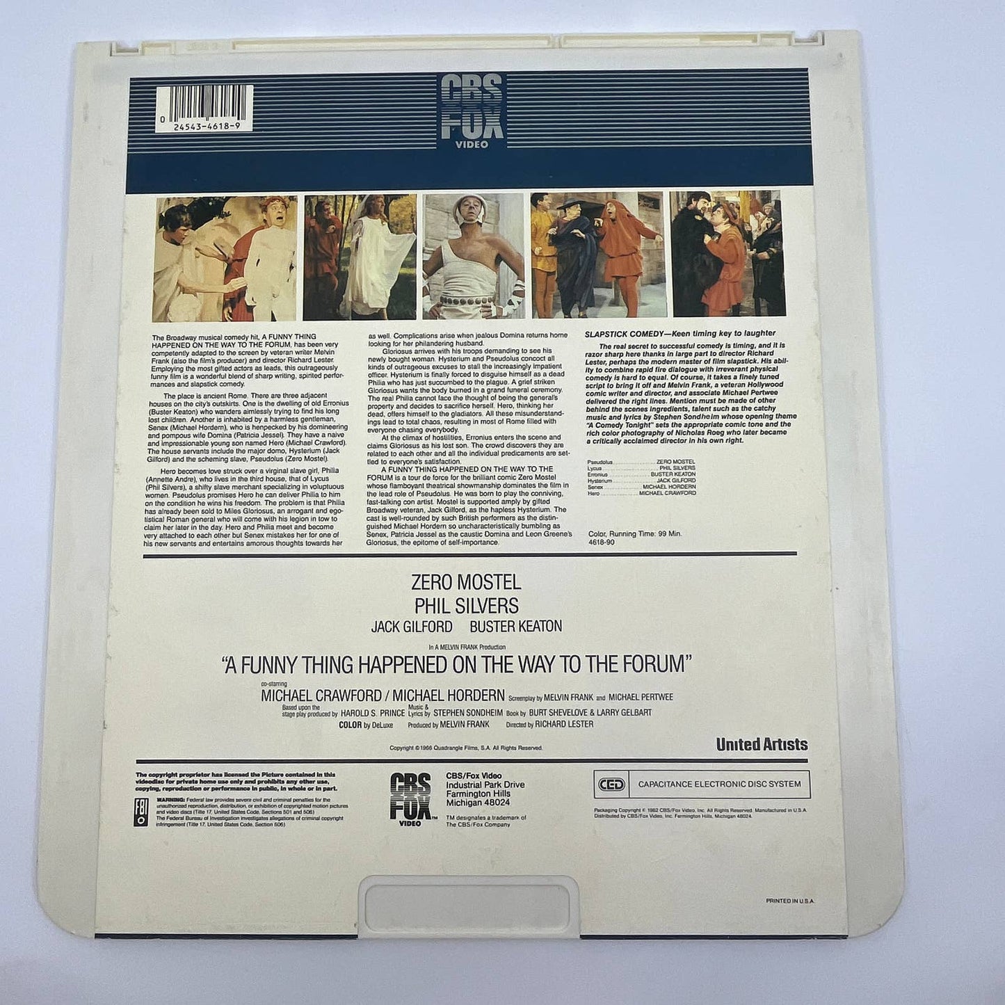 A Funny Thing Happened on the Way to the Forum - CED VideoDisc TG2