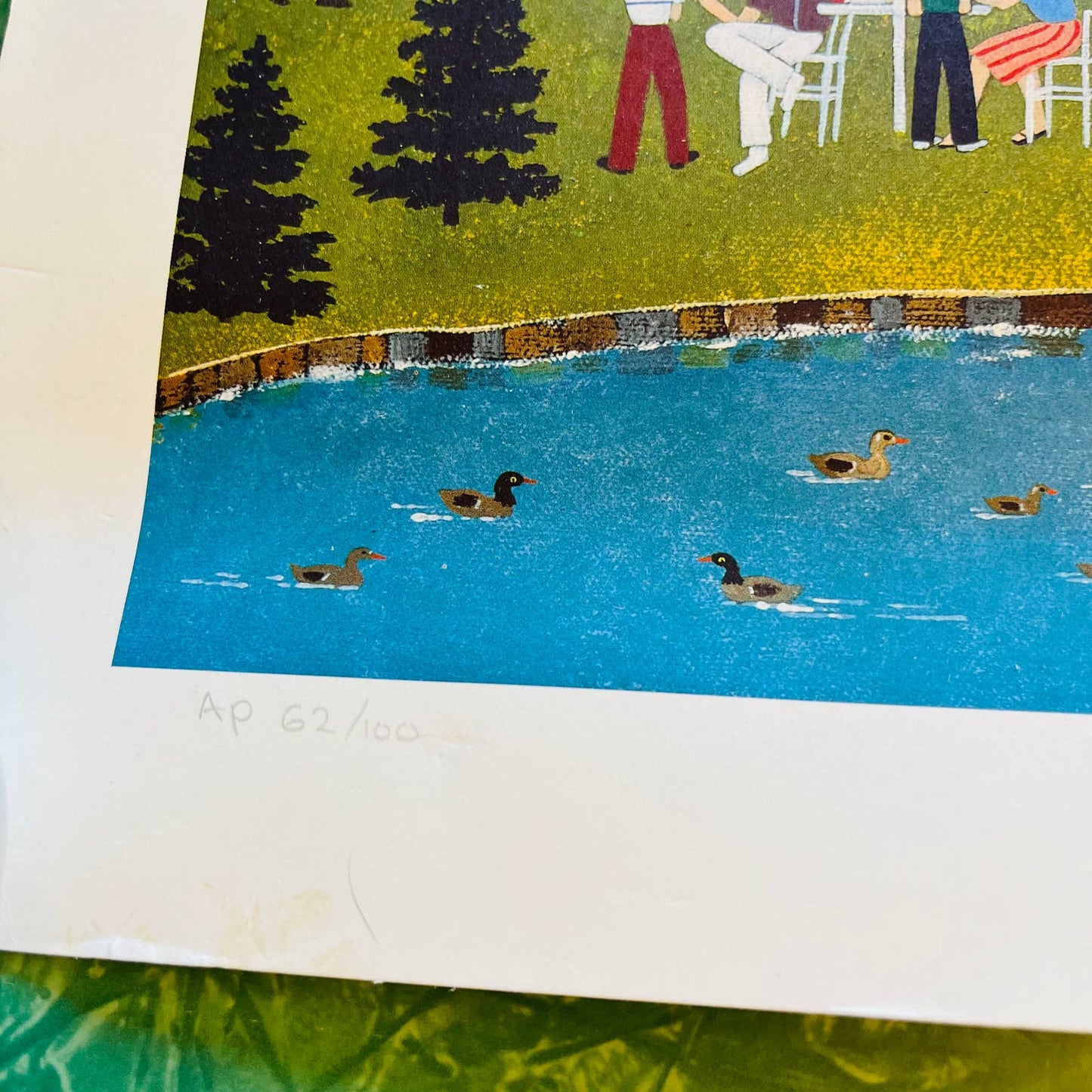 Jane Wooster Scott "Pond at the Inn" Ltd Ed Lithograph, Hand Signed 62/100