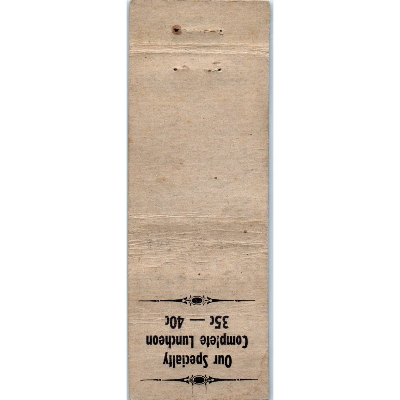 Robbins Coffee Shop Franklin St. Chicago Advertising Matchbook Cover MM9-8