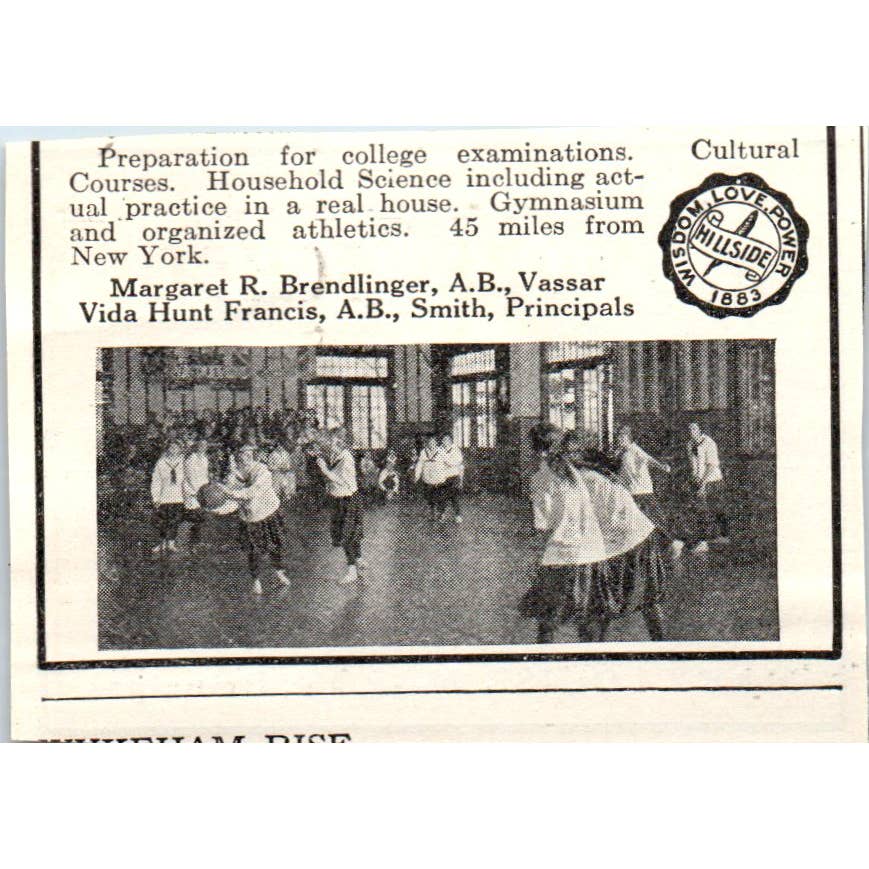 c1920 Harper's Magazine Ad - Miss Howe & Marot's School Thompson CT EA3-1