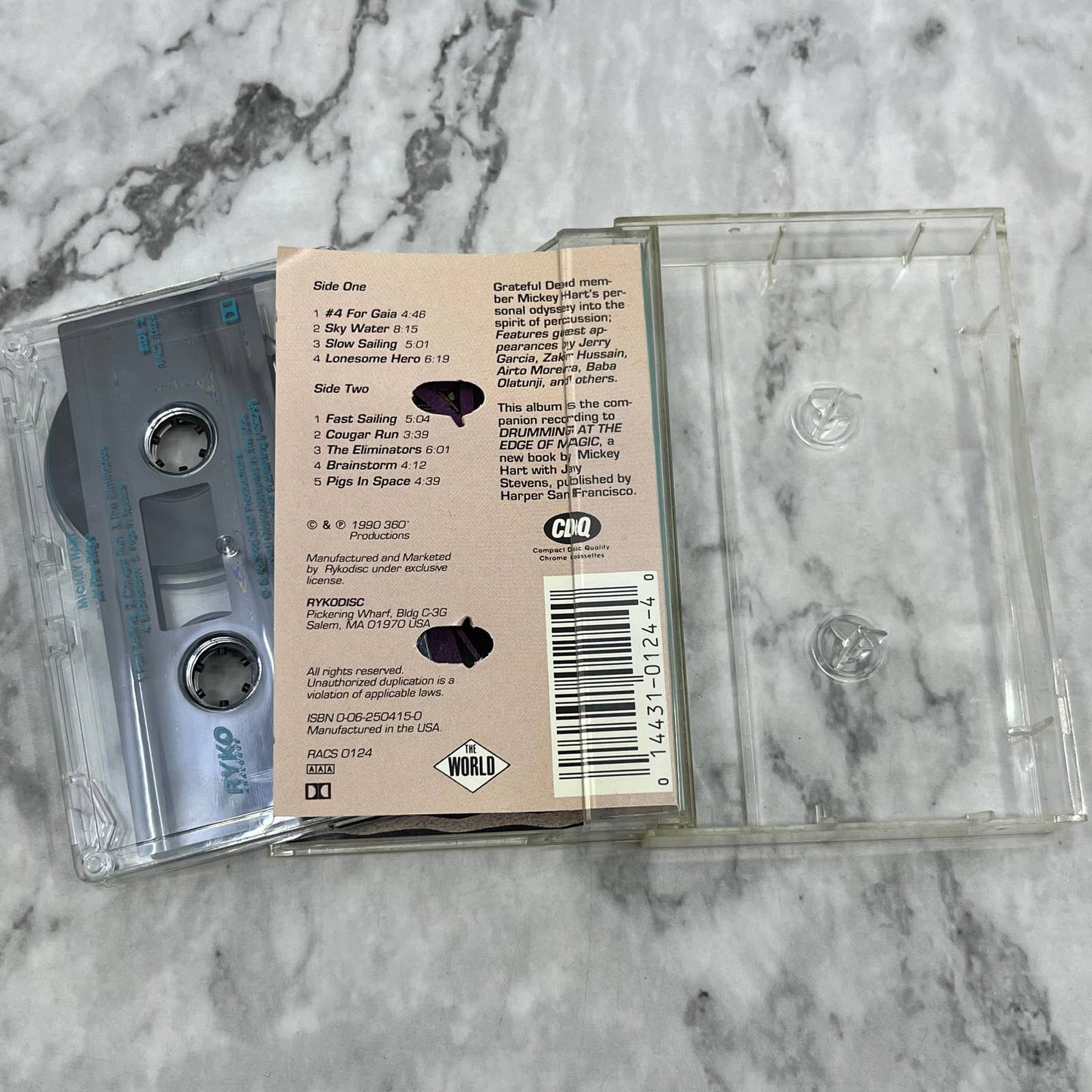 MICKEY HART - AT THE EDGE - 1990 - RYKO Cassette Tape TC7-47