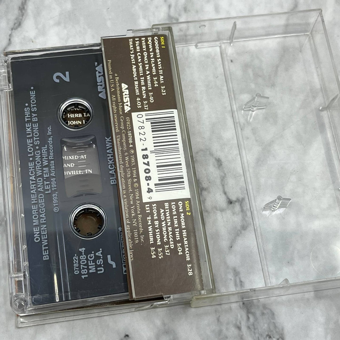 1993 Blackhawk Self Titled Arista Records Country Music Cassette Tape TD9-58