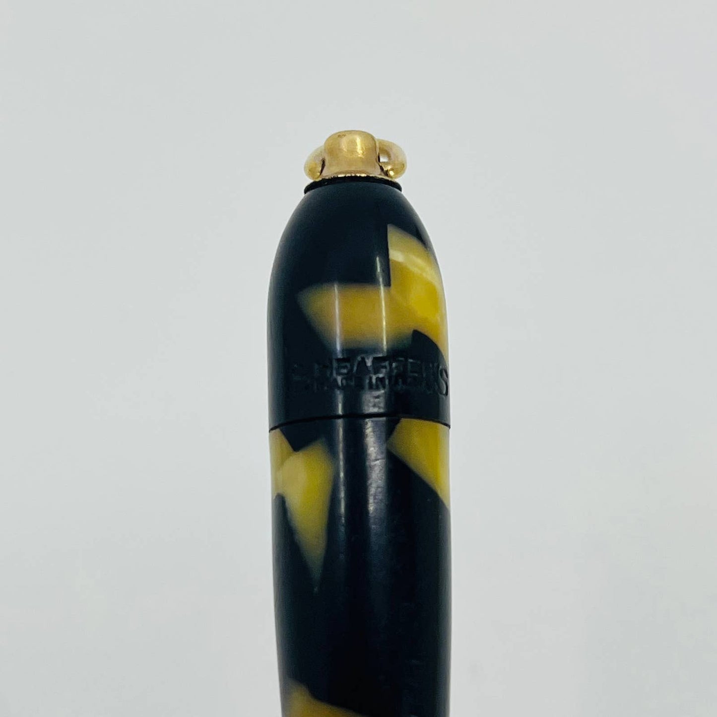 1930s Sheaffer Bridge Golf Ring Top Mechanical Pencil Marble Celluloid SC4