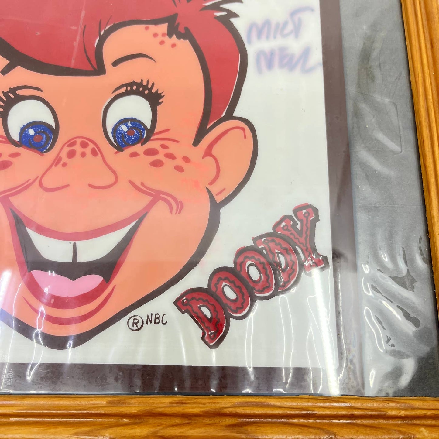 Vintage Howdy Doody Framed Print Autographed by Cast Members 12x15” TE5