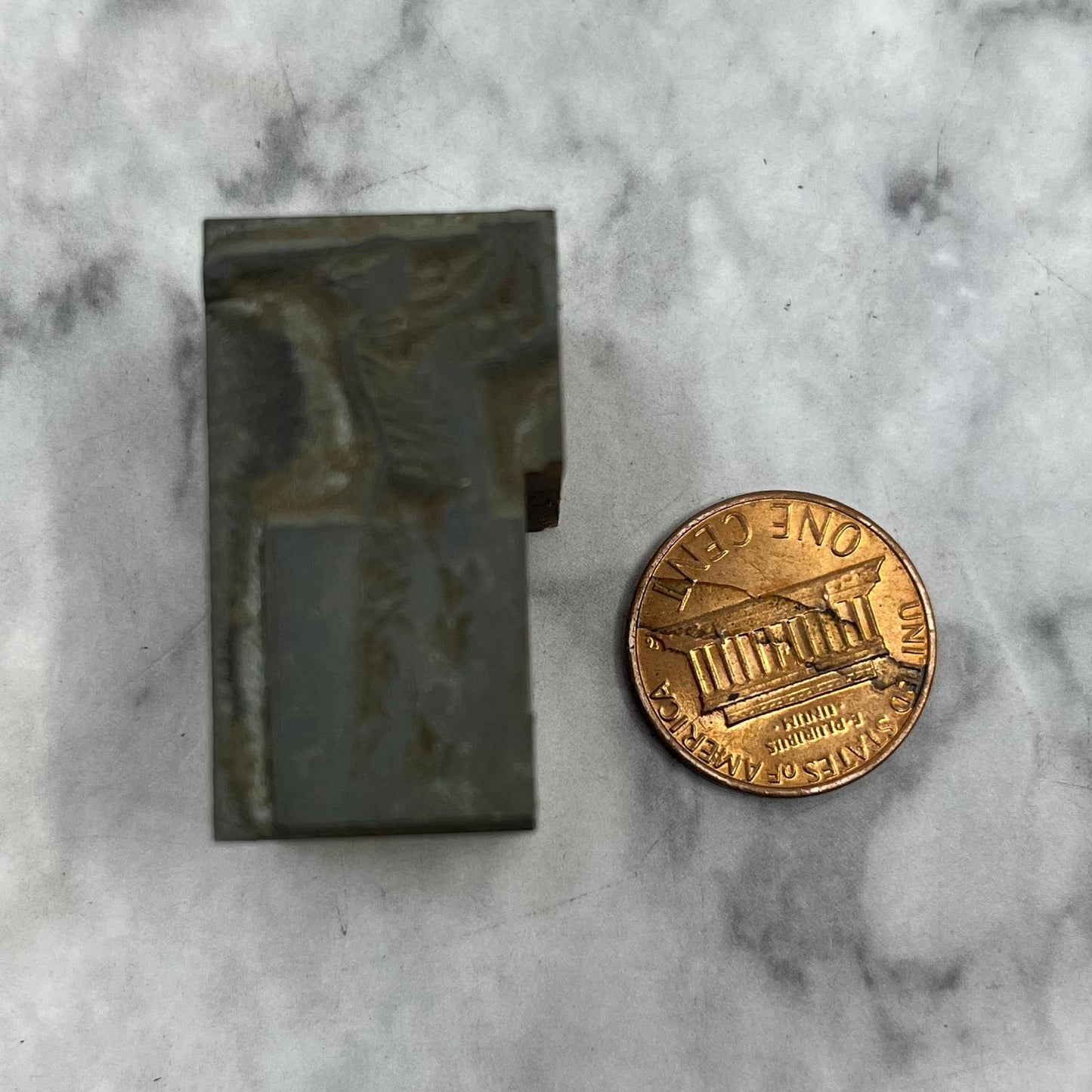 Vintage Printing Letterpress Printers Block Plate Man Swinging Golf Club TJ53
