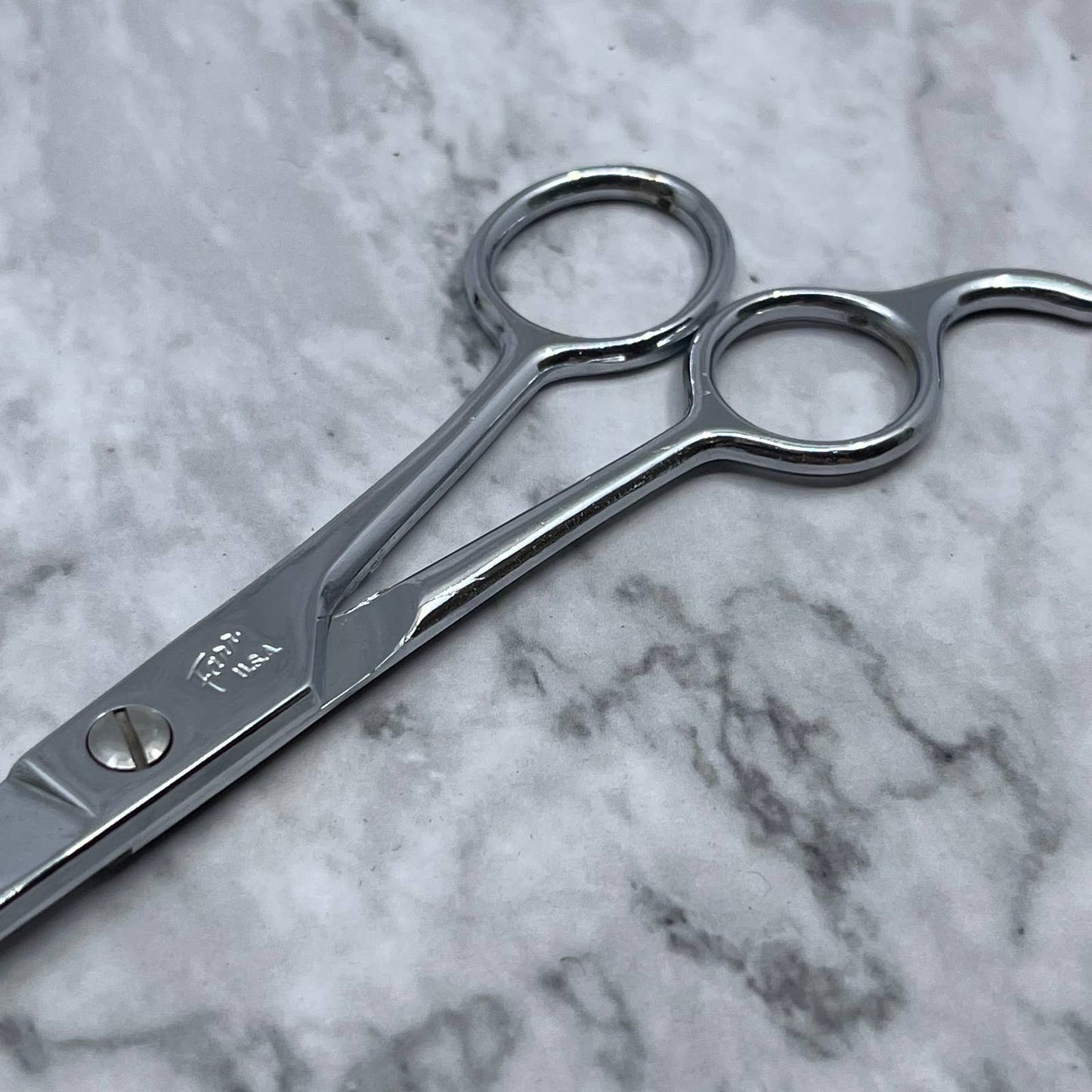 Vintage Farr USA Chrome Scissors Barber Shears SE9