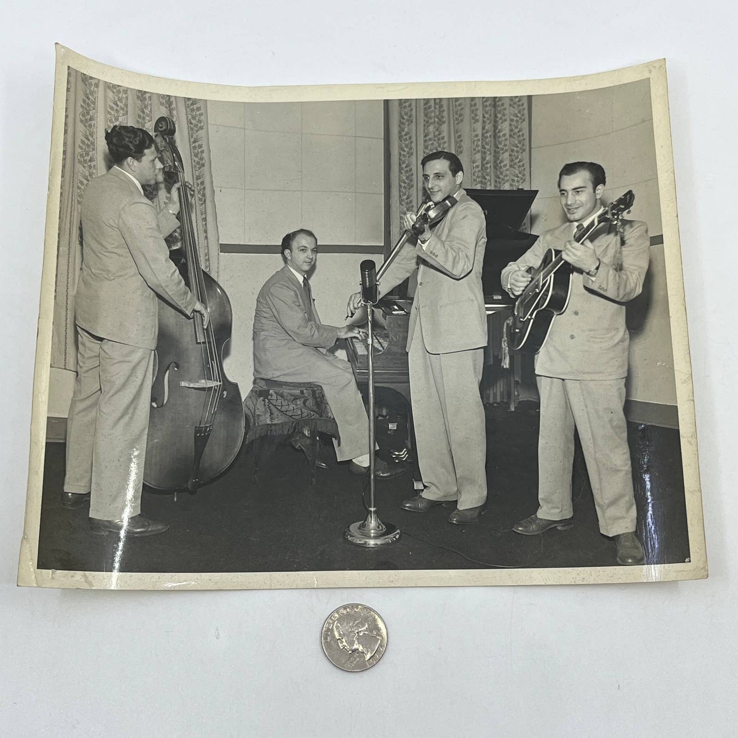 1950s Male Quartet Band Music Photograph 8x10" Schenectady NY AB7