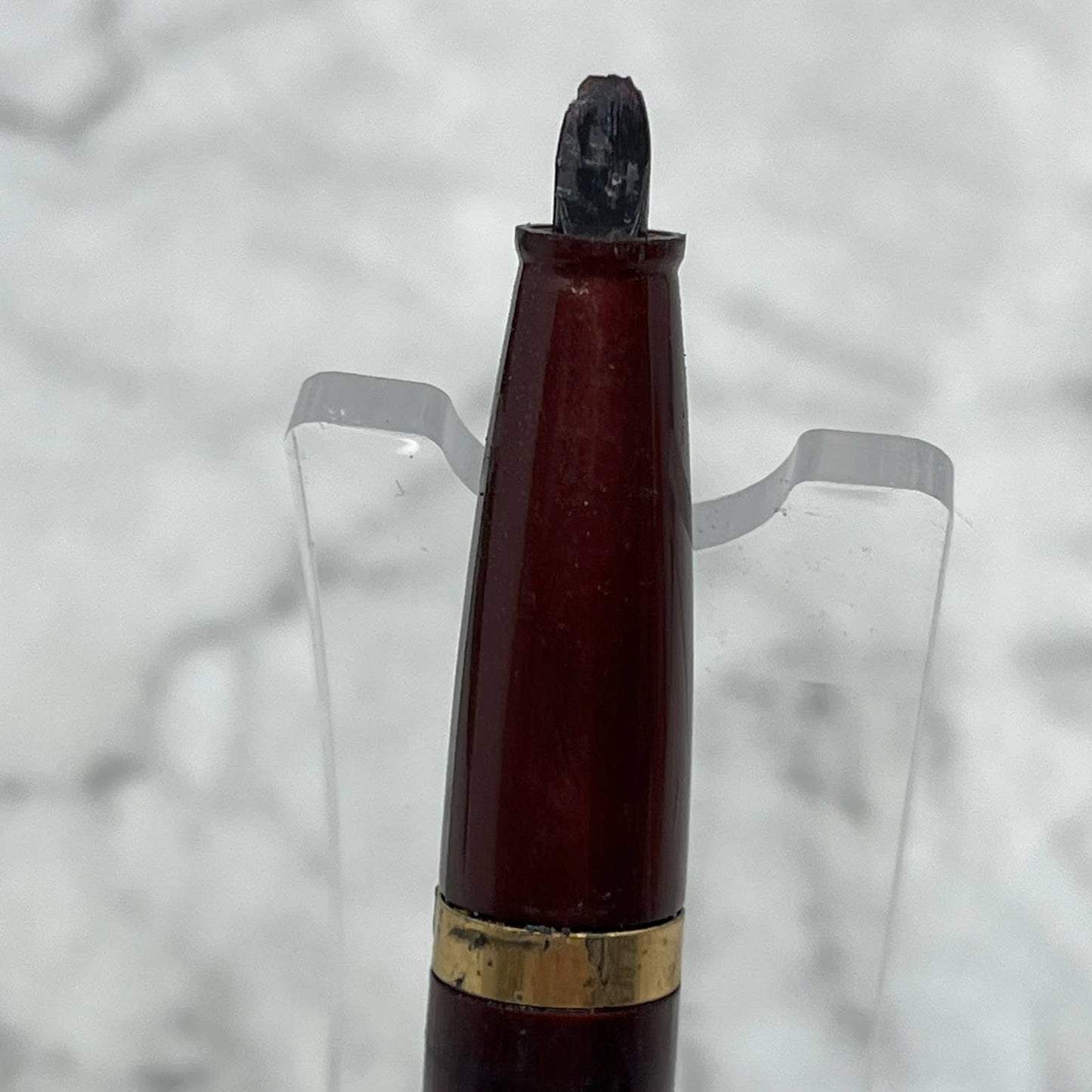 Vintage WearEver Lever Fill Fountain Pen Gold & Burgundy USA SE6