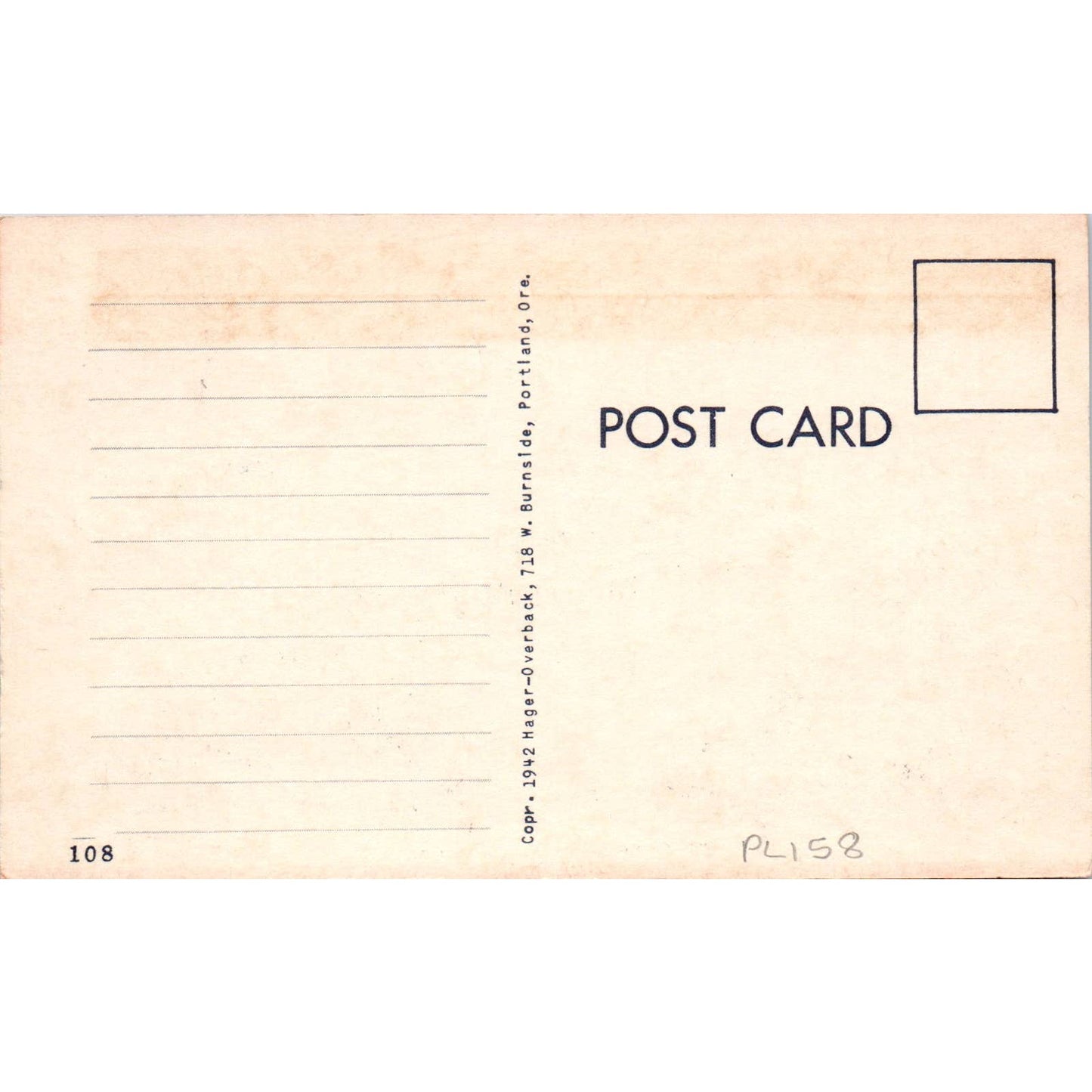 WW2 Too Good To Be True! Army Life No.108 Hager-Overback Comic Postcard TK1-26