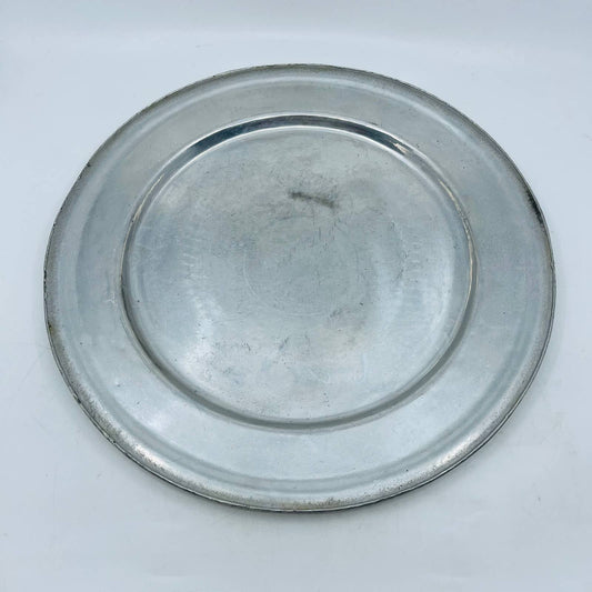 York Metalcrafters Colonial LARGE Heavy Pewter Serving Platter 14” TC9