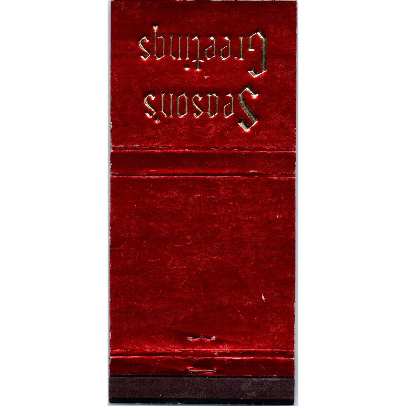 Happy Holidays Albuquerque National Bank Advertising Matchbook Cover SA1-M6