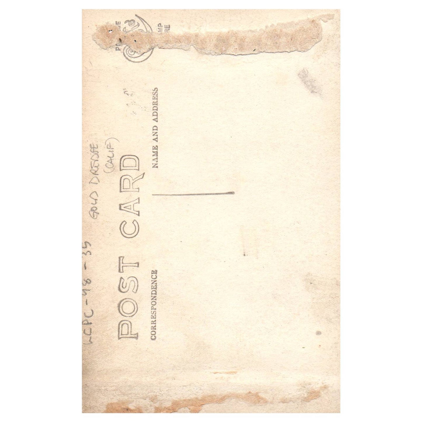 Gold Dredge in California - Original Postcard RPPC TJ8-4