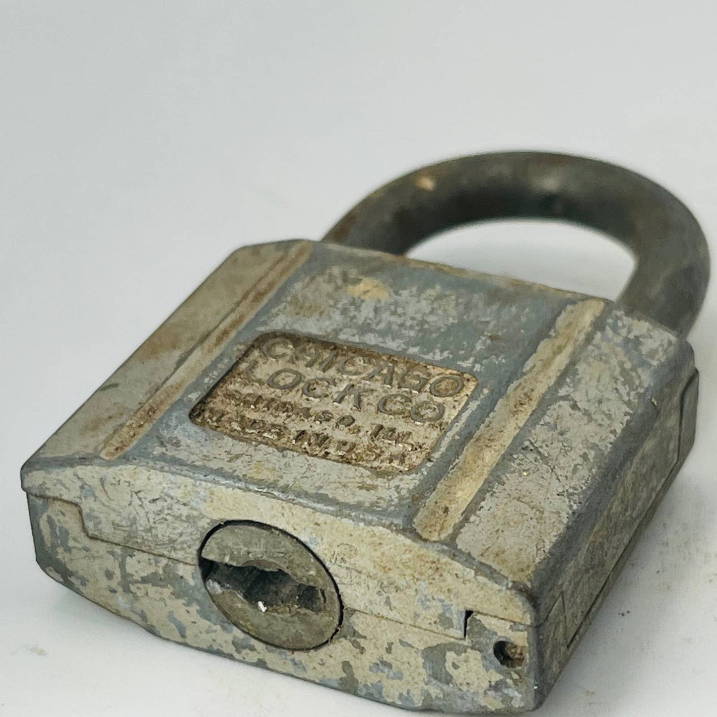 Vintage Art Deco Chicago Lock Co. Lock Padlock No Key SA8