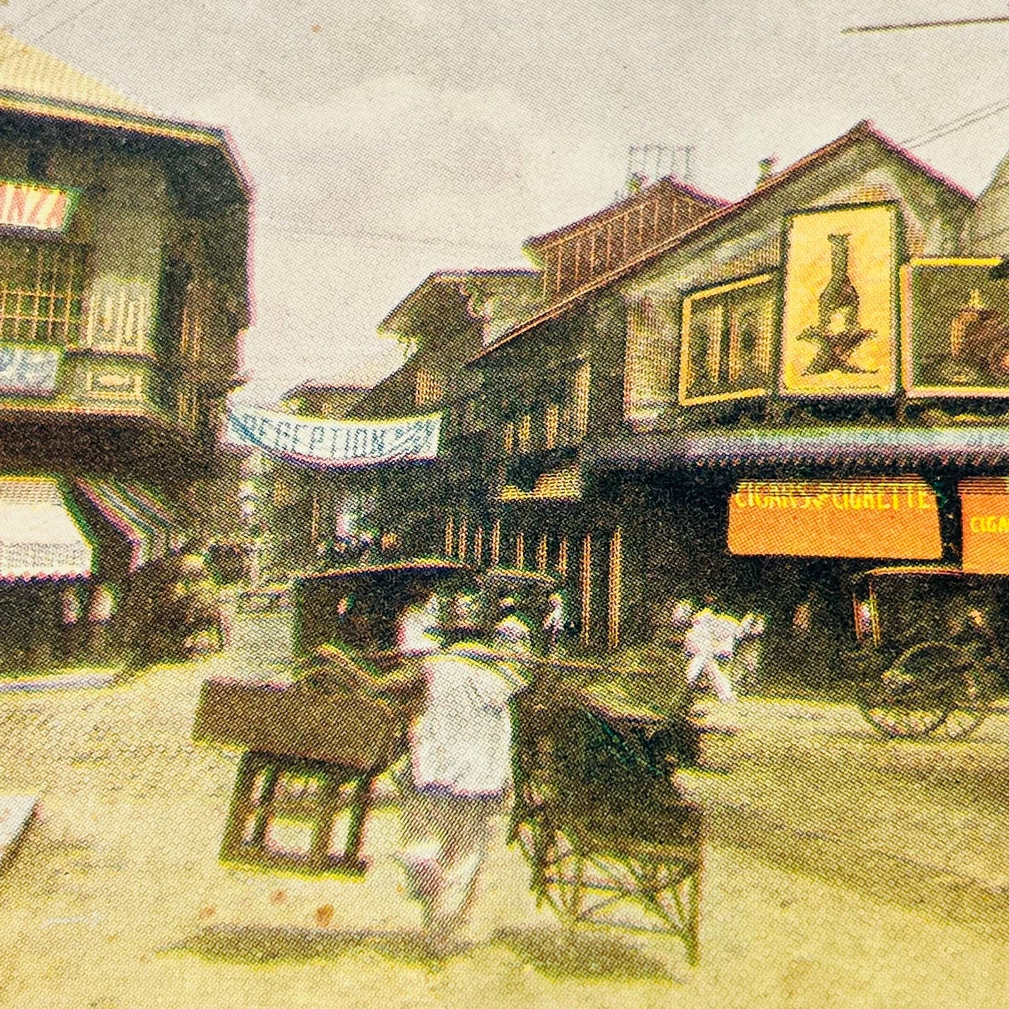 c1900 Lot of 3 Philippine Islands Manila Stereoview Cards Fish Market TA7-4