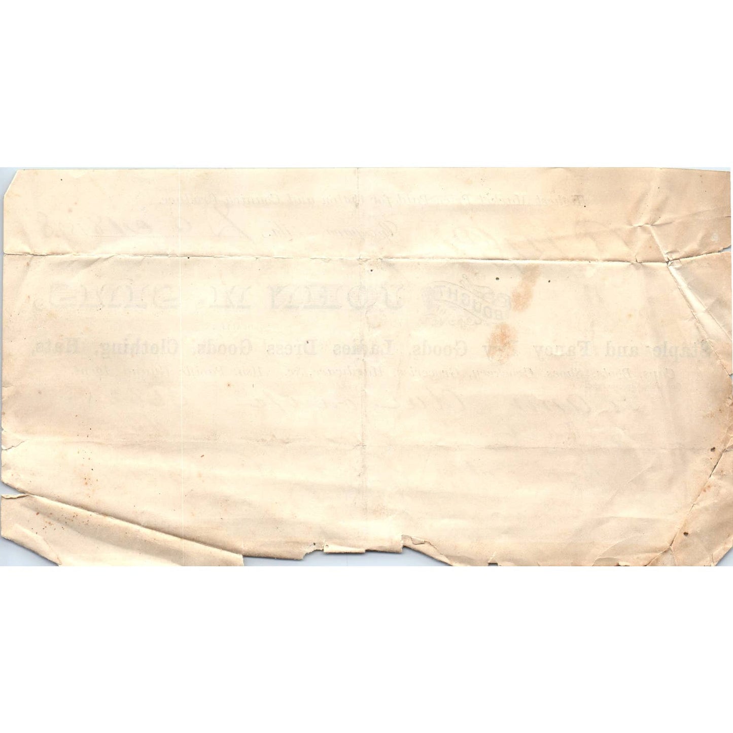 1878 Letterhead Billhead John M. Sims Dry Goods Georgiana AL AD6-3