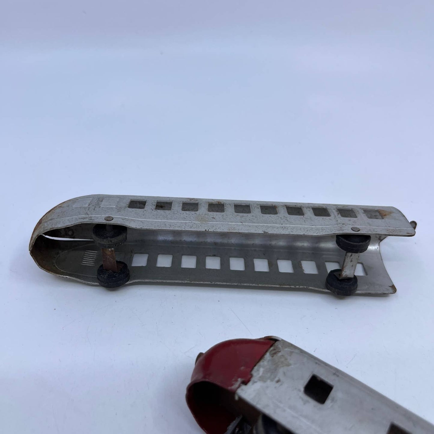 American Flyer Zephyr Metal Toy Train Set of 2 Cars 7” TH6