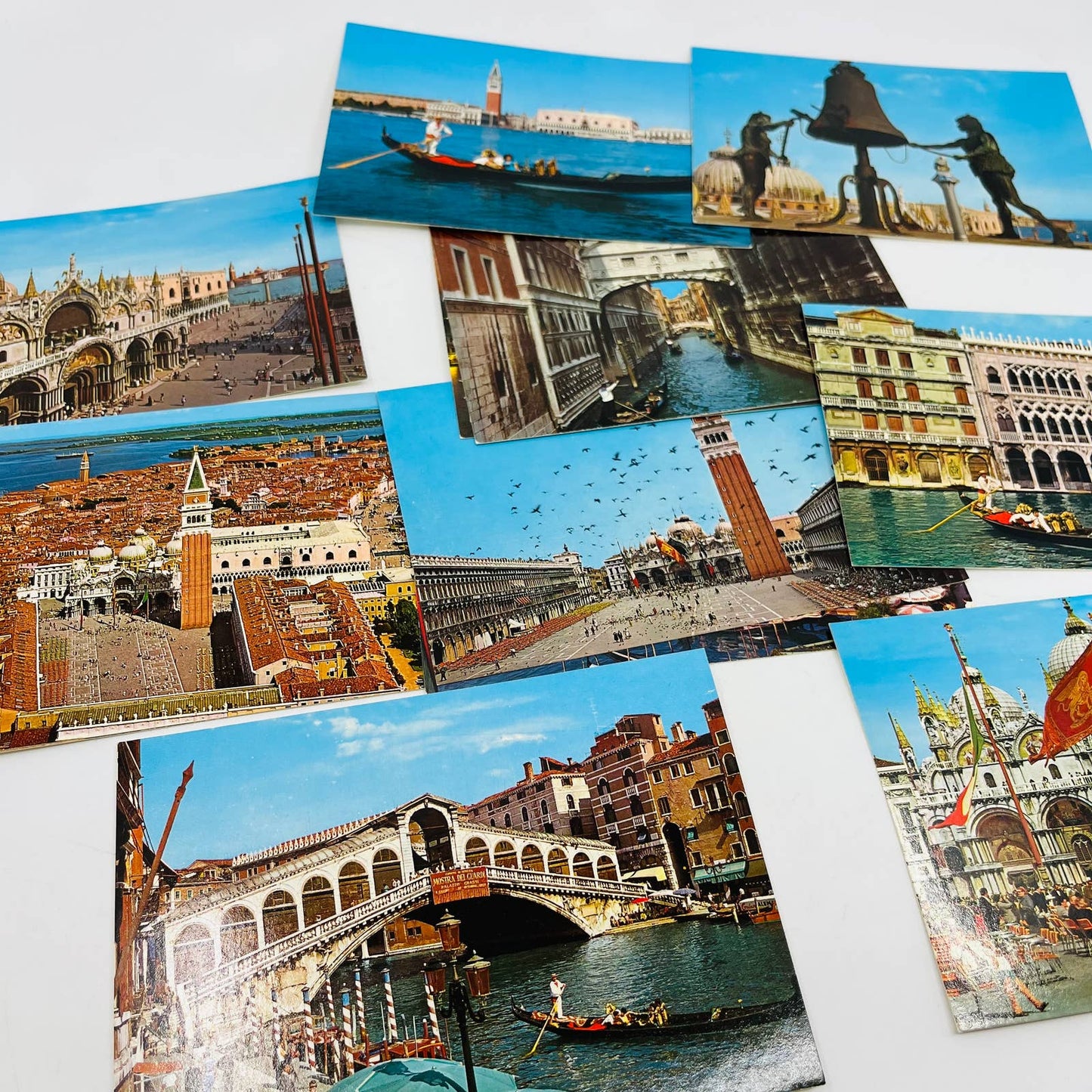 Vintage 1950s Venezia Venice Kodak Ektachrome 12 Postcard Set Italy Souvenir EA2